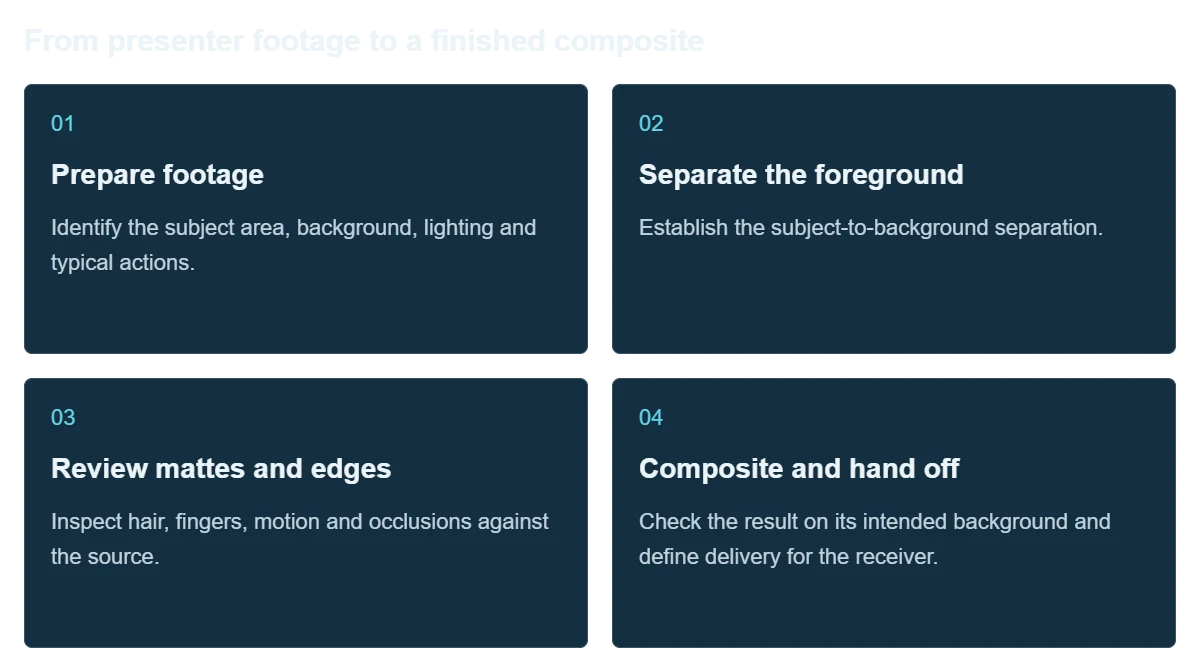 Lecen AI Matting & Keying workflow illustration