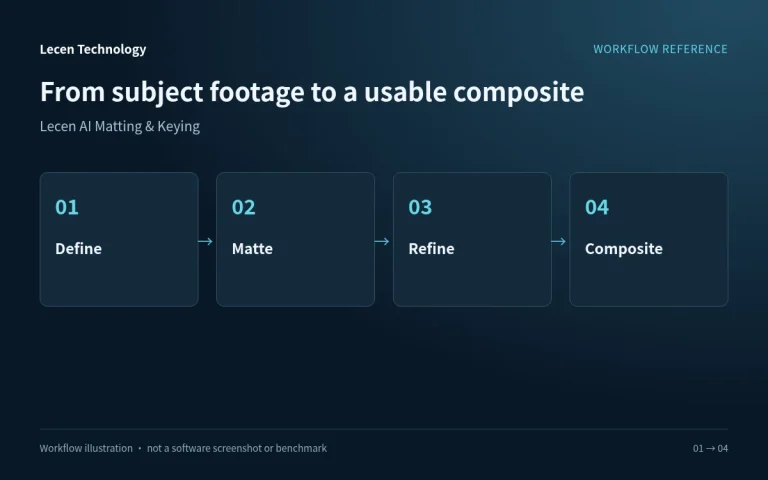 Lecen AI Matting & Keying workflow illustration