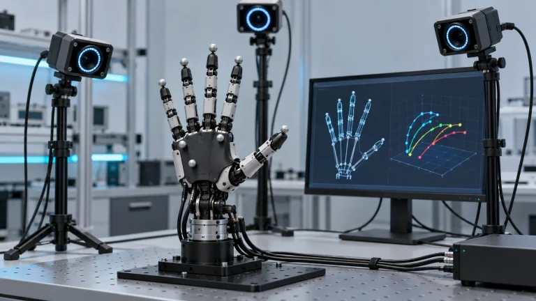 Dexterous hand and optical motion capture application concept