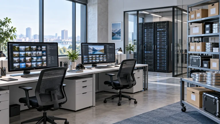 Media organization, review and archive workspace concept