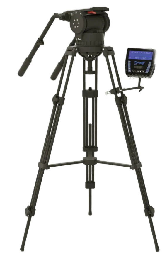 Vinten tripod head configured with a stYpe FluidHead console