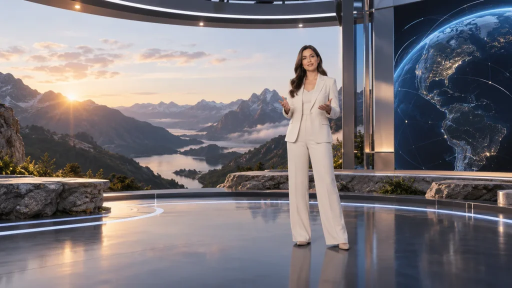 Virtual studio presentation concept